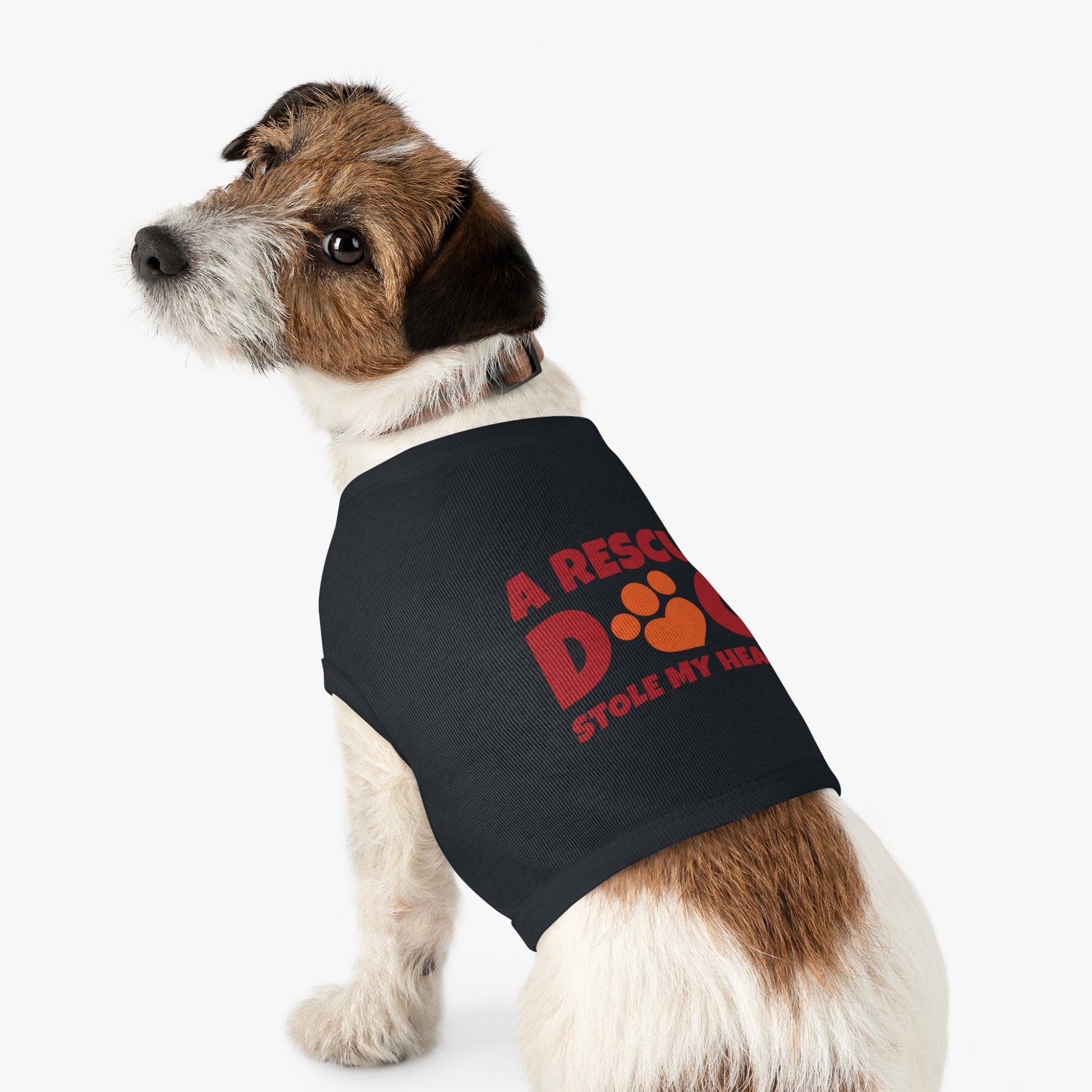 Adorable Rescue Dog Tank Top for Pets, Cute Pet Apparel, Dog Lover Gift, Pet Fashion, Animal Rescue Support