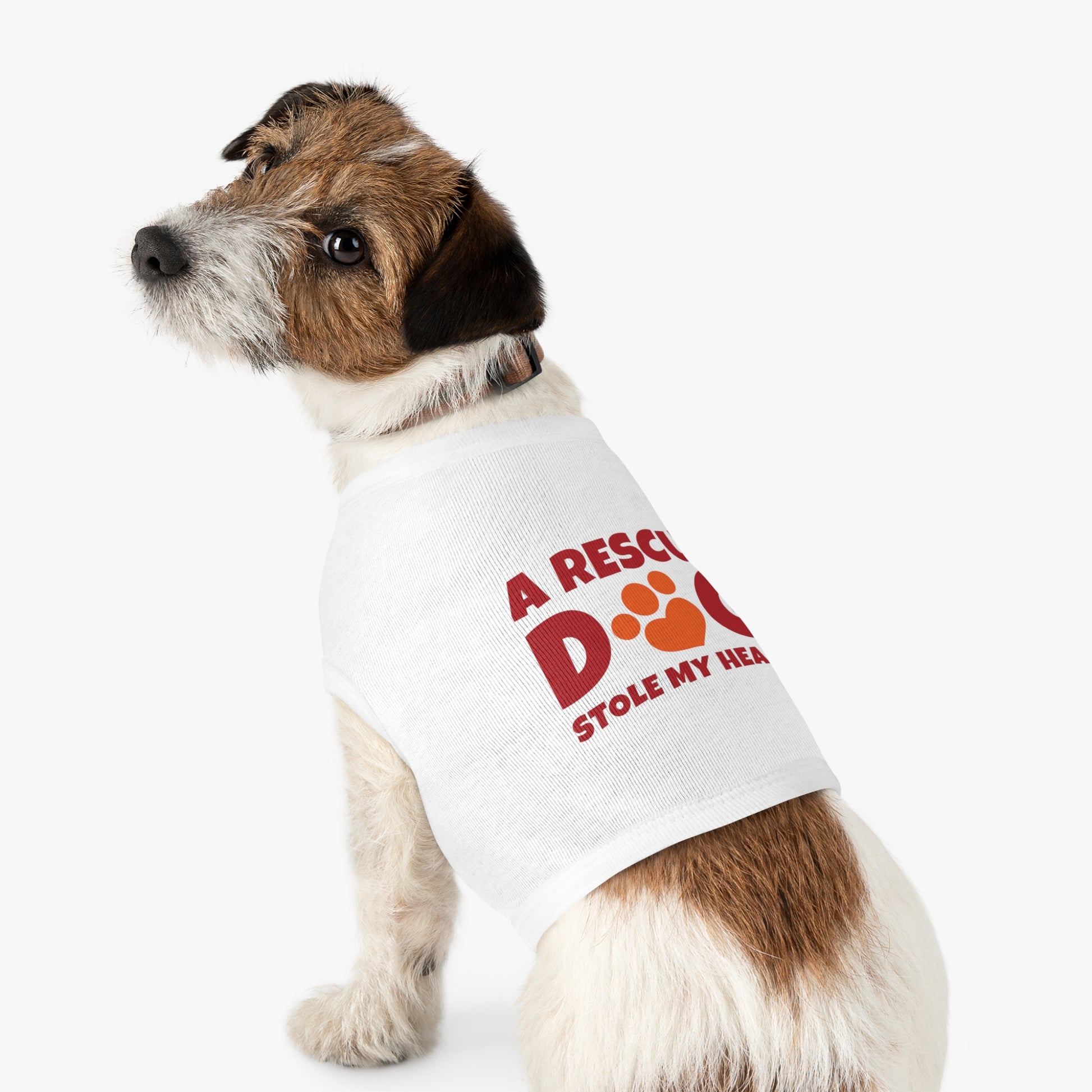 Adorable Rescue Dog Tank Top for Pets, Cute Pet Apparel, Dog Lover Gift, Pet Fashion, Animal Rescue Support